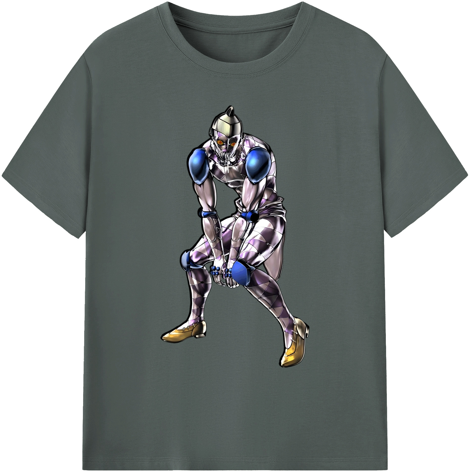 （画像用） ジョジョの奇妙な冒険 JoJo's Bizarre Adventure 綿100％ メンズ半袖Tシャツ｜肌触りやわらか＆通気性